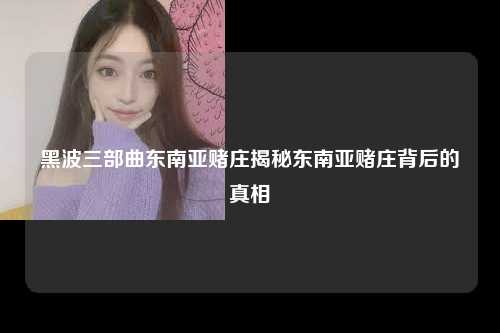 黑波三部曲东南亚赌庄揭秘东南亚赌庄背后的真相
